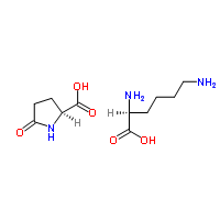 (2S)-2,6-diaminohexanoic acid,(2S)-5-oxopyrrolidine-2-carboxylic acid